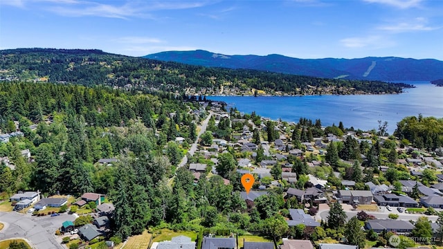 2620 Birch St, Bellingham, WA 98226 - bird's eye view of a water and mountain view and a heavily wooded area