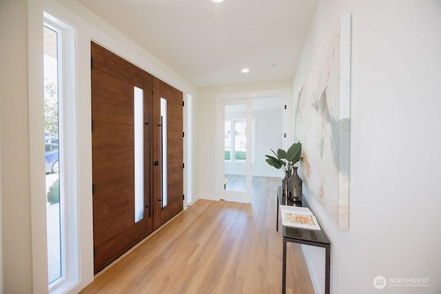 14737 56th Ave S, Tukwila, WA 98168 - foyer entrance with light wood-style flooring and recessed lighting
