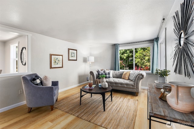 11432 11th Ave SW, Seattle, WA 98146 - living room with wood finished floors and a textured ceiling
