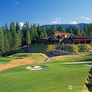 161 Plateau Loop, Cle Elum, WA 98922 - view of community with golf course view, a mountain view, and a view of trees