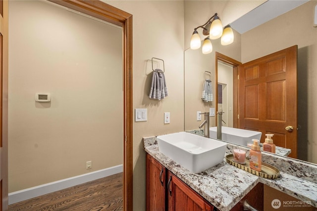 30449 103rd Ct SE, Auburn, WA 98092 - bathroom featuring wood finished floors and vanity