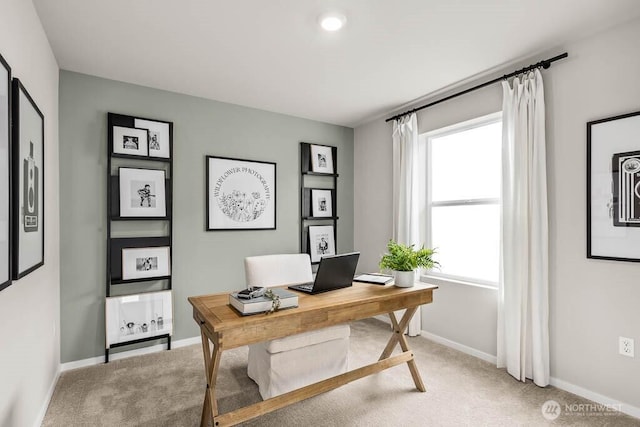 214 18th Dr Unit 100, Snohomish, WA 98290 - home office with light colored carpet and plenty of natural light