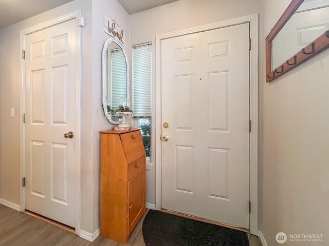 38774 SE Beta, Unit Snoqualmie, WA 98065 - foyer entrance featuring baseboards and wood finished floors