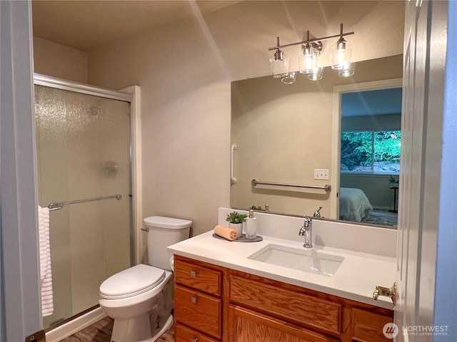 104 Puget Loop, Port Ludlow, WA 98365 - bathroom featuring ensuite bath, a stall shower, and vanity