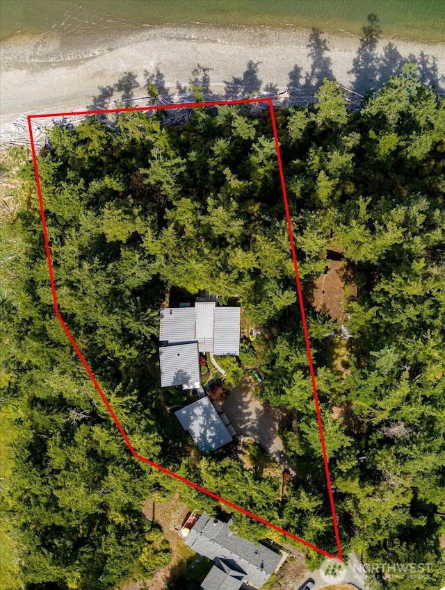 222 Rhodena Dr, Coupeville, WA 98239 - aerial view of property's location featuring property parcel outlined