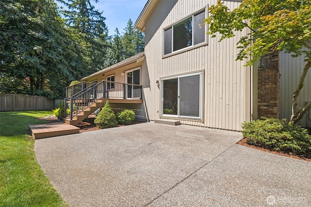 28314 180th Ave SE, Covington, WA 98042 - rear view of property with a patio area, a deck, and stairs