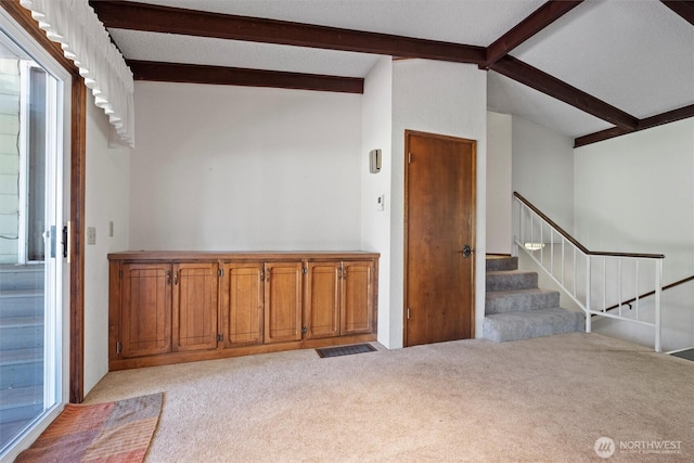 714 Canterbury Rd NW, Soap Lake, WA 98851 - entryway featuring light colored carpet and stairs