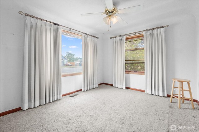110 3rd Ave SW, Pacific, WA 98047 - empty room featuring ceiling fan and carpet