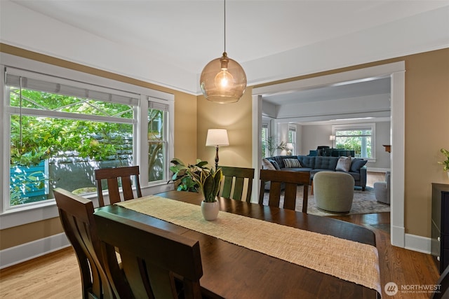 208 N Yakima, Tacoma, WA 98403 - dining room featuring wood finished floors and baseboards