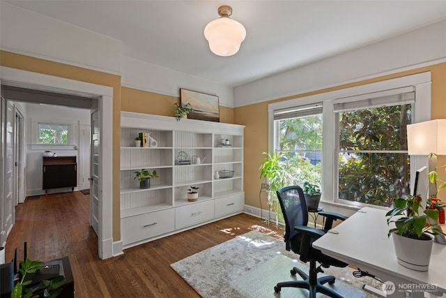 208 N Yakima, Tacoma, WA 98403 - office space with dark wood finished floors and plenty of natural light