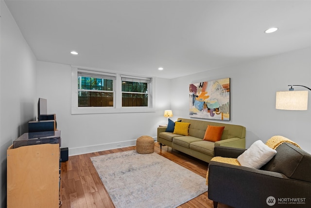 208 N Yakima, Tacoma, WA 98403 - living room featuring recessed lighting and wood finished floors
