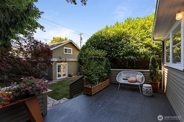 208 N Yakima, Tacoma, WA 98403 - deck featuring french doors