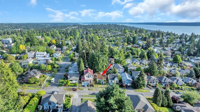 3711 SW Webster, Seattle, WA 98126 - aerial view of residential area featuring a nearby body of water