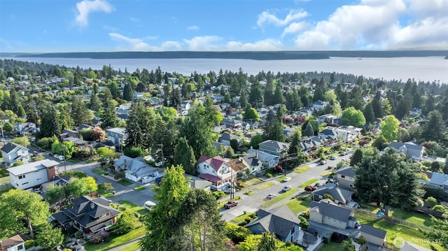 3711 SW Webster, Seattle, WA 98126 - aerial perspective of suburban area with a nearby body of water
