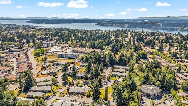 6105 N 16th St Unit N203, Tacoma, WA 98406 - drone / aerial view of a water and mountain view