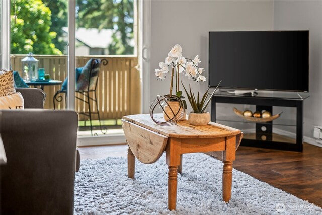 6105 N 16th St Unit N203, Tacoma, WA 98406 - office area with wood finished floors and plenty of natural light