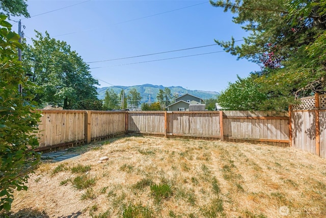 145 7th St, Gold Bar, WA 98251 - fenced backyard with a mountain view