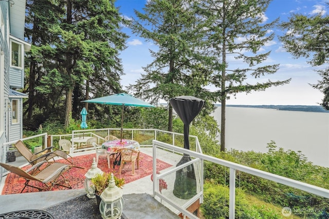 10125 Totem Way, Anderson Island, WA 98303 - view of patio / terrace featuring a water view