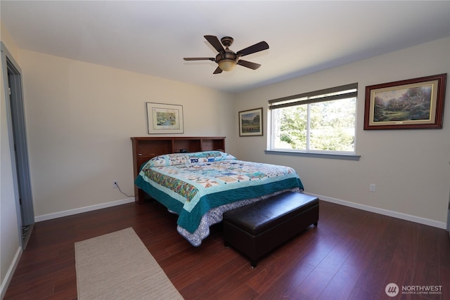 24523 L Ln, Ocean Park, WA 98640 - bedroom featuring wood finished floors and ceiling fan