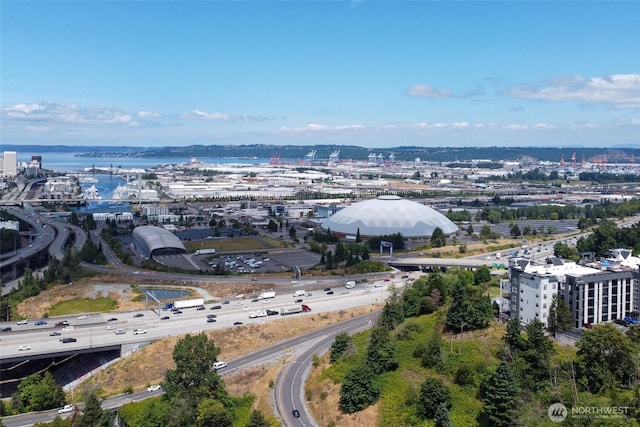 5030 S Park Ave S, Tacoma, WA 98408 - bird's eye view of a highway and a large body of water