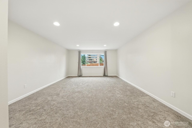3806 Wetmore Ave, Everett, WA 98201 - spare room featuring recessed lighting and carpet flooring