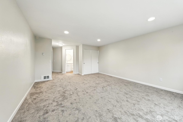 3806 Wetmore Ave, Everett, WA 98201 - unfurnished room featuring light colored carpet and recessed lighting