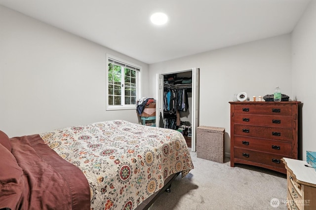 3827 Wetmore Ave, Everett, WA 98201 - bedroom featuring light colored carpet and a closet