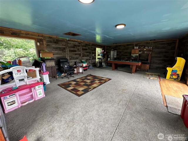 715 Copalis Beach Rd, Copalis Beach, WA 98535 - game room featuring billiards table