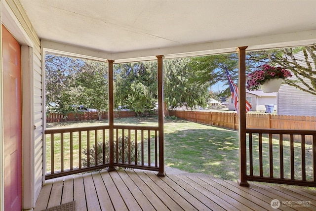 1425 N 1st Ave, Kelso, WA 98626 - wooden deck featuring a fenced backyard
