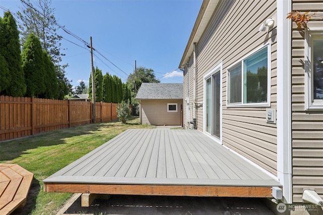 1425 N 1st Ave, Kelso, WA 98626 - deck featuring a fenced backyard