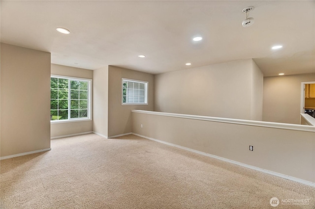932 Tipsoo Loop N, Rainier, WA 98576 - carpeted empty room with recessed lighting
