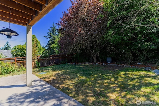 1229 14th St, Port Townsend, WA 98368 - fenced backyard with a patio