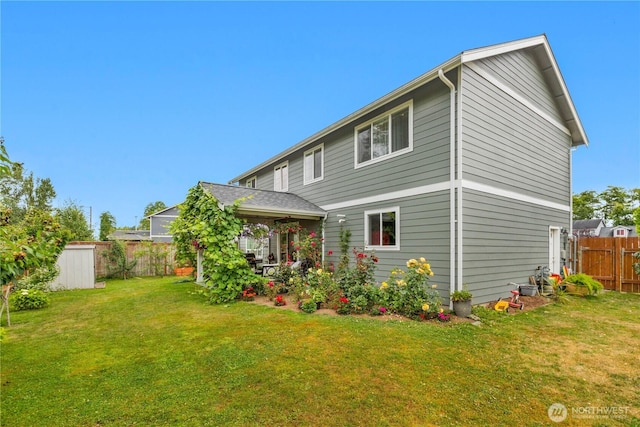 8254 Breeze Loop, Blaine, WA 98230 - back of property with a fenced backyard