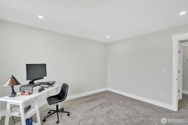 6410 S Fife St, Tacoma, WA 98409 - office featuring carpet flooring and recessed lighting