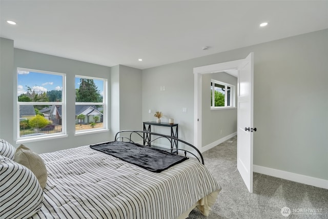 6410 S Fife St, Tacoma, WA 98409 - bedroom with light carpet and recessed lighting