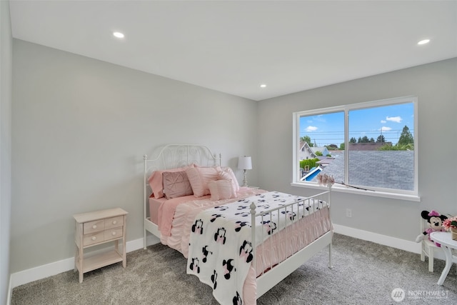 6410 S Fife St, Tacoma, WA 98409 - bedroom featuring carpet flooring and recessed lighting