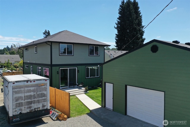 6410 S Fife St, Tacoma, WA 98409 - back of house with board and batten siding