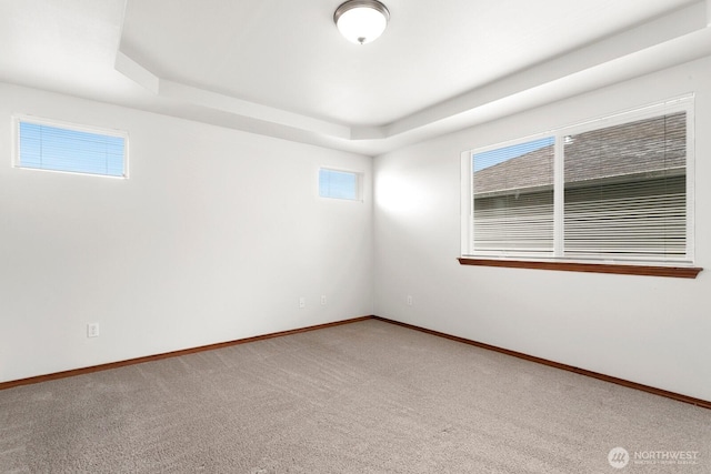 18214 97th Avenue Ct E, Puyallup, WA 98375 - spare room with light carpet and a raised ceiling