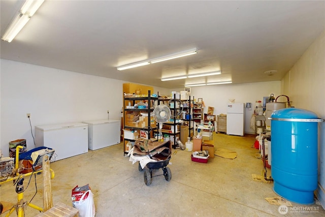 238 Patit Rd, Dayton, WA 99328 - garage featuring freestanding refrigerator and refrigerator