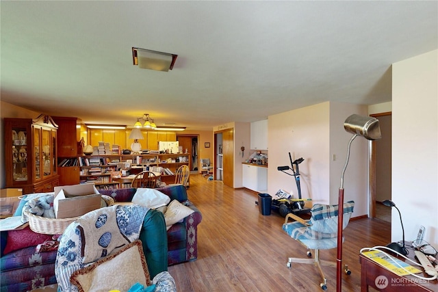 238 Patit Rd, Dayton, WA 99328 - living area with wood finished floors
