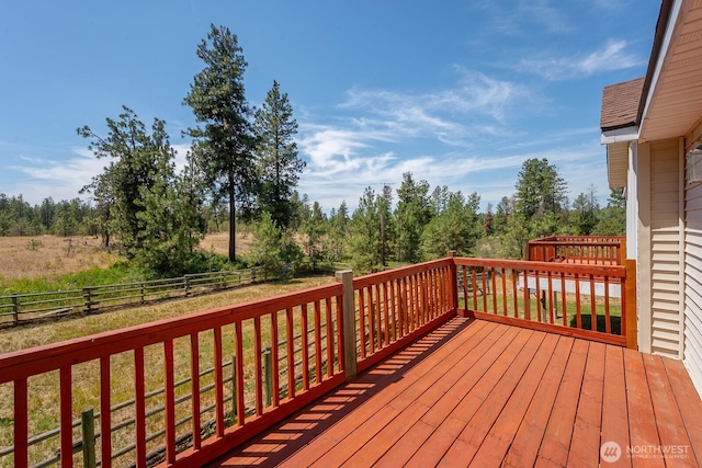 2207 W Depot Springs Rd, Spangle, WA 99031 - deck featuring a fenced backyard