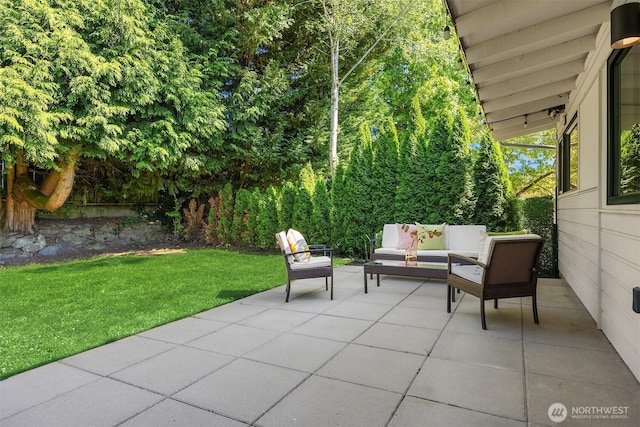 2434 64th Ave SE, Mercer Island, WA 98040 - view of patio with an outdoor living space