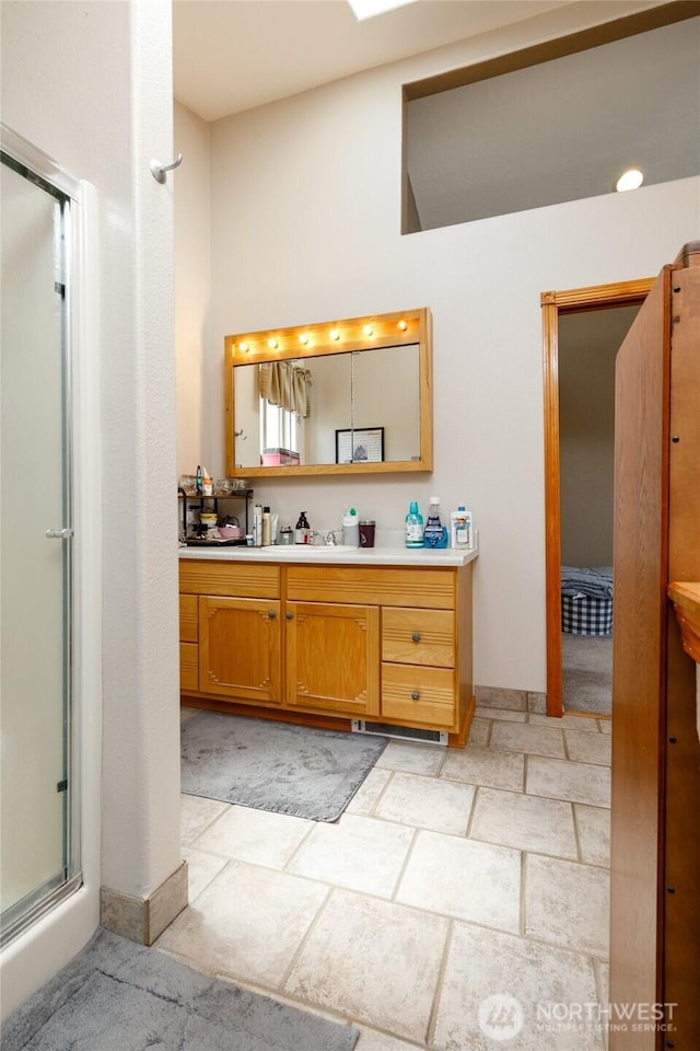 1130 Central Dr, Coulee Dam, WA 99116 - full bathroom with vanity and a stall shower