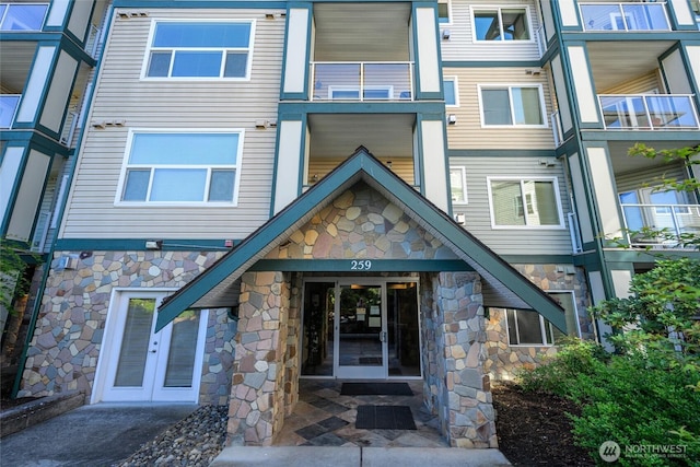 259 W Bakerview Unit 304, Bellingham, WA 98226 - view of exterior entry with stone siding