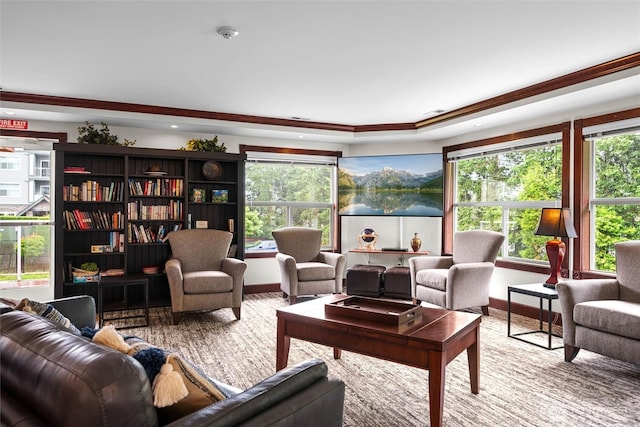 259 W Bakerview Unit 304, Bellingham, WA 98226 - living room with plenty of natural light and crown molding