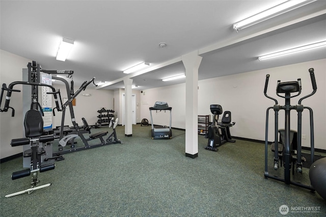 259 W Bakerview Unit 304, Bellingham, WA 98226 - gym featuring baseboards