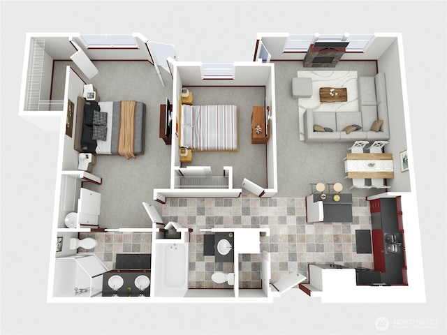 259 W Bakerview Unit 304, Bellingham, WA 98226 - view of room layout