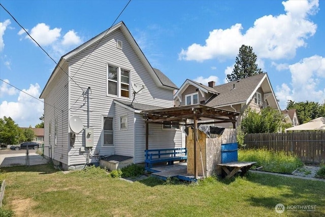 524 E 9th Ave, Spokane, WA 99202 - back of house featuring a wooden deck and a pergola