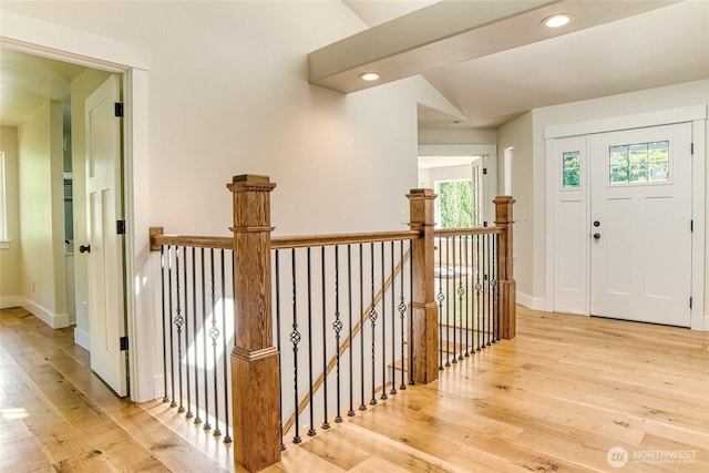 4957 Lewis Ave, Bellingham, WA 98229 - entrance foyer with wood finished floors and recessed lighting