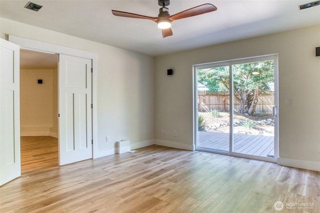 4957 Lewis Ave, Bellingham, WA 98229 - spare room with a ceiling fan and light wood finished floors